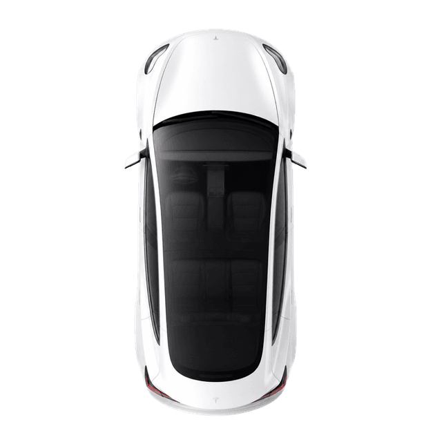 Top view of the car
